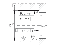 推力角接觸球軸承 ZKLN2557-2RS-2AP, 配對(duì)，雙向，兩側(cè)唇密封