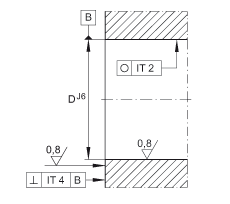 角接觸球軸承單元 ZKLFA1263-2Z, 雙向，螺釘安裝，兩側(cè)間隙密封