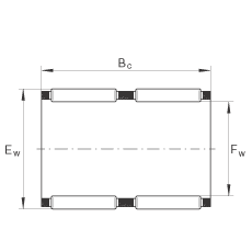 滾針及保持架組件 K60X68X30-ZW, 根據(jù) DIN 5405-1/ ISO 3030 標(biāo)準(zhǔn)，雙列