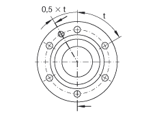 推力角接觸球軸承 ZKLF30100-2Z, 雙向，螺釘安裝，兩側(cè)間隙密封