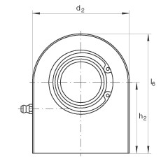 液壓桿端軸承 GF25-DO, 根據(jù) DIN ISO 12 240-4 標(biāo)準(zhǔn)，帶焊接面，需維護(hù)