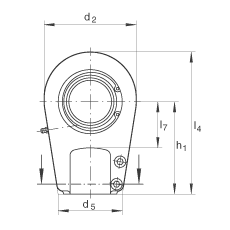 液壓桿端軸承 GIHRK120-DO, 根據(jù) DIN ISO 12 240-4 標(biāo)準，帶右旋螺紋夾緊裝置，需維護