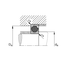 主軸軸承 HCB7209-E-T-P4S, 調(diào)節(jié)，成對或單元安裝，接觸角 α = 25°，陶瓷球，限制公差