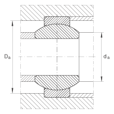 關(guān)節(jié)軸承 GE12-FO, 根據(jù) DIN ISO 12 240-1 標(biāo)準(zhǔn)，需維護(hù)