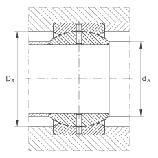 關(guān)節(jié)軸承 GE69-ZO, 根據(jù) DIN ISO 12 240-1 標準，英制尺寸，需維護